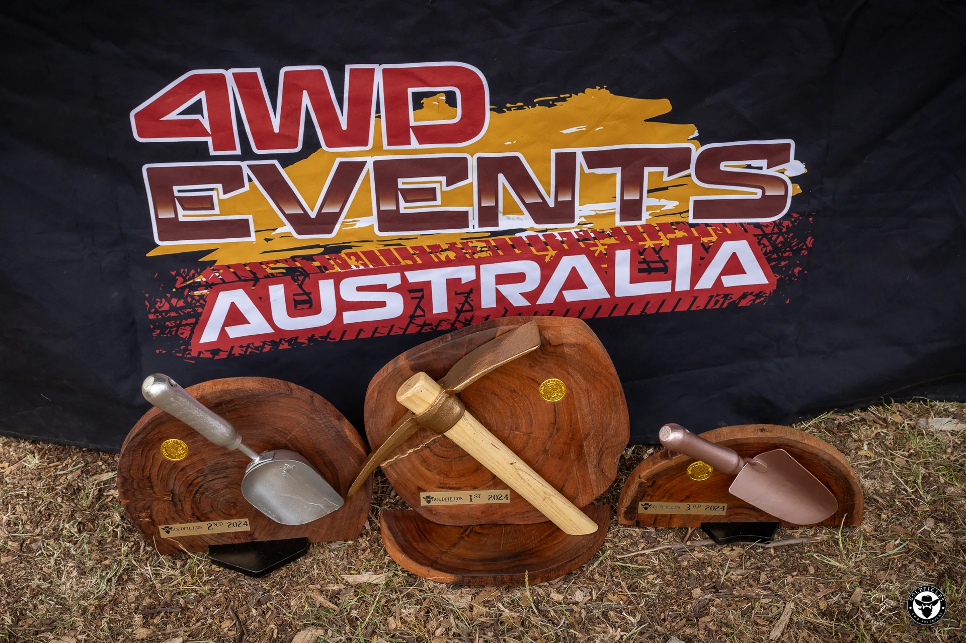 Amazing Race Goldfields trophies