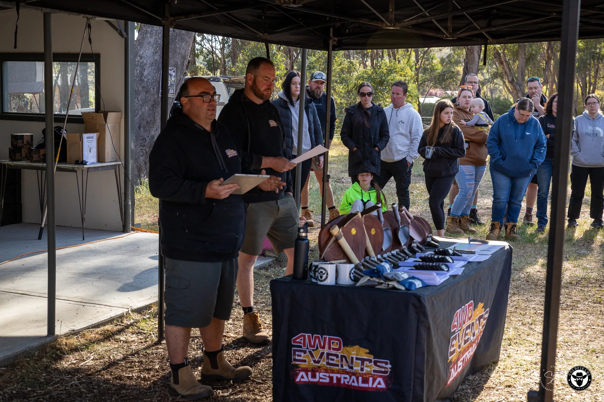 Briefing at the Amazing Race Goldfields