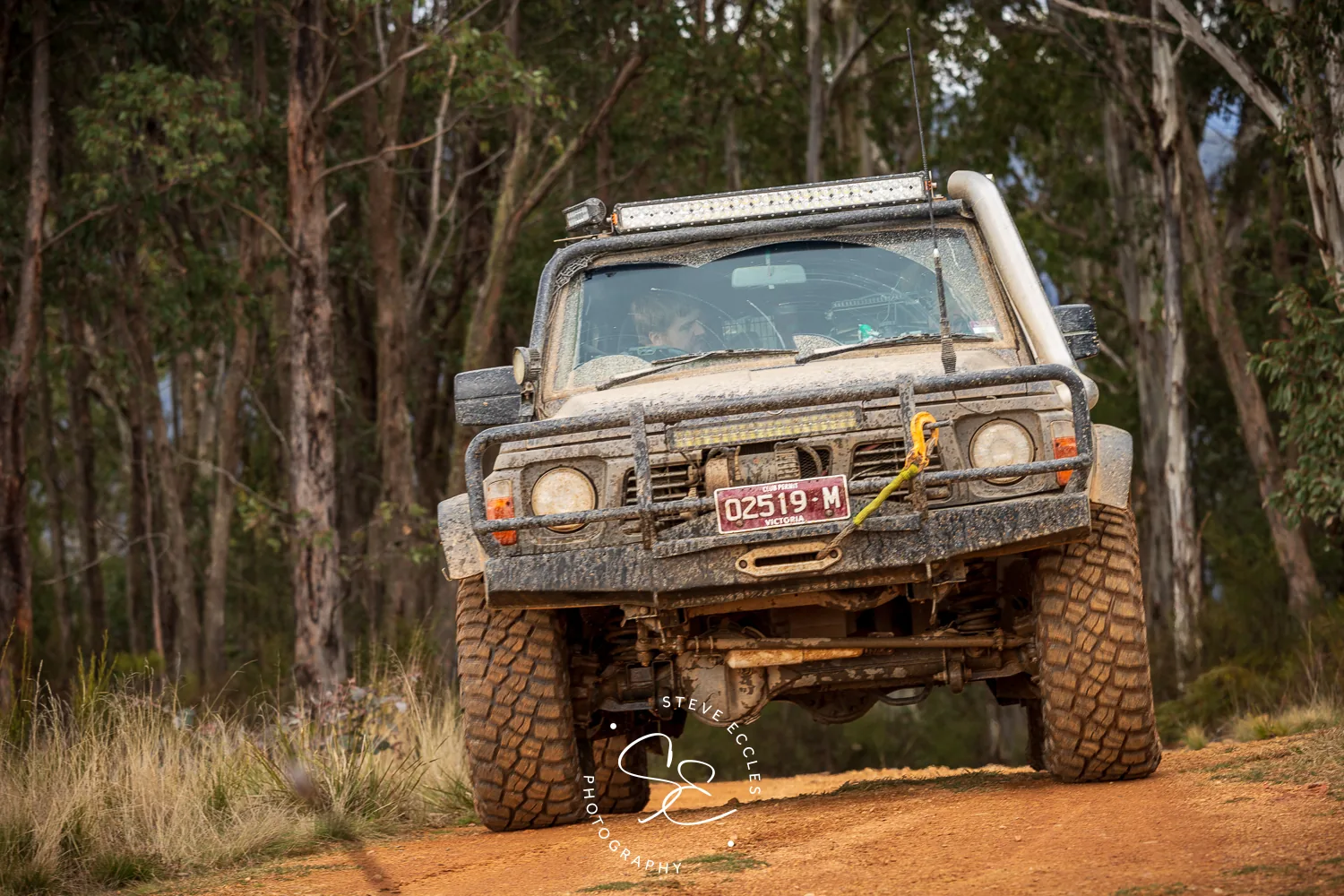 4WDEA competitor on forest track