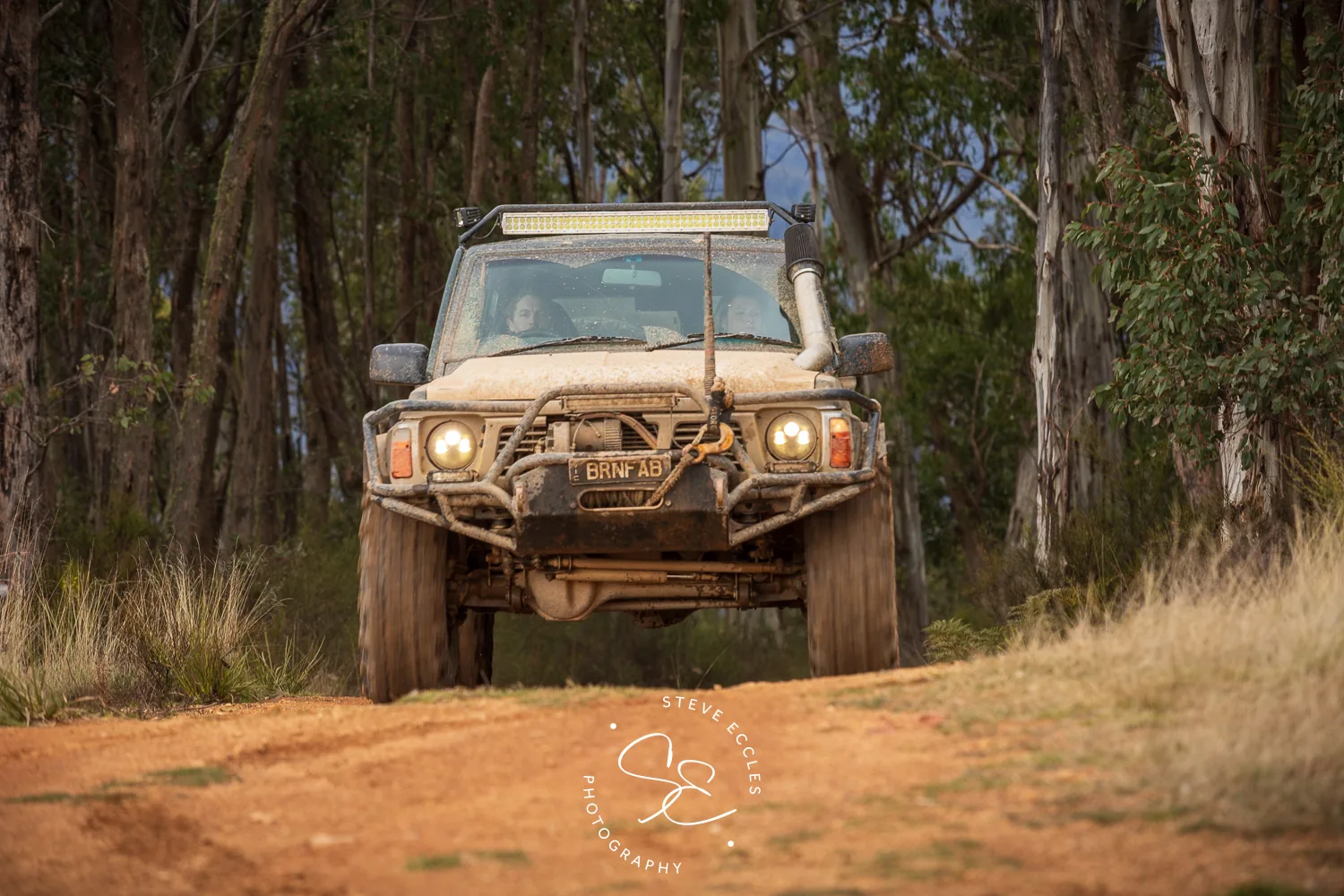 4WD on Goldfields forest track at night